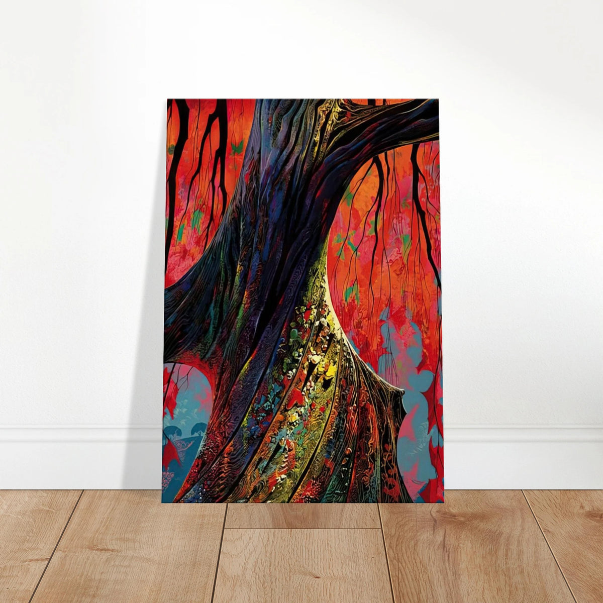 Fire red and gold Canvas | Eyvind Earle Canvas | Eyvind Earle Prints