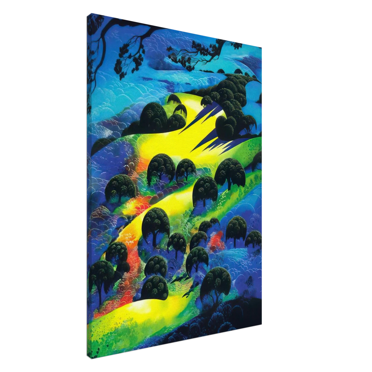 Fading Sunset Flame Canvas | Eyvind Earle Canvas | Eyvind Earle Prints