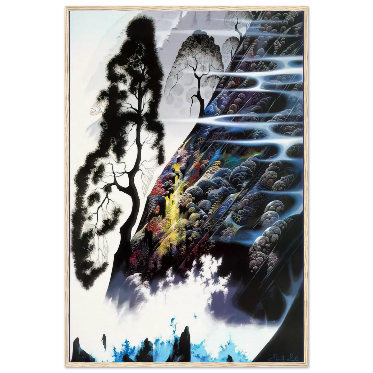 Radient Splendor Framed Poster | Eyvind Earle Framed Prints Wall Art | Eyvind Earle Prints