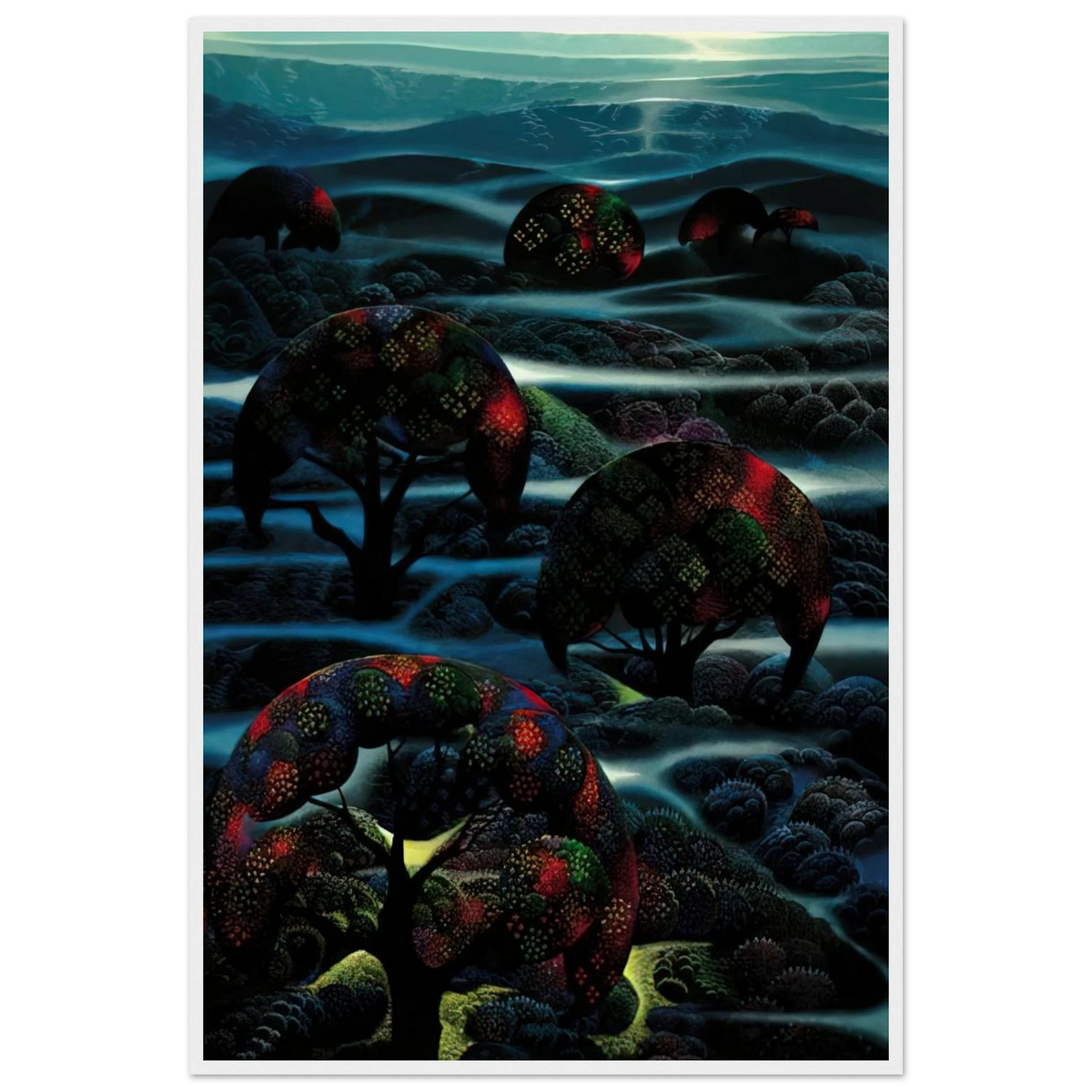 Garden of Dreams Framed Poster | Eyvind Earle Framed Prints Wall Art | Eyvind Earle Prints