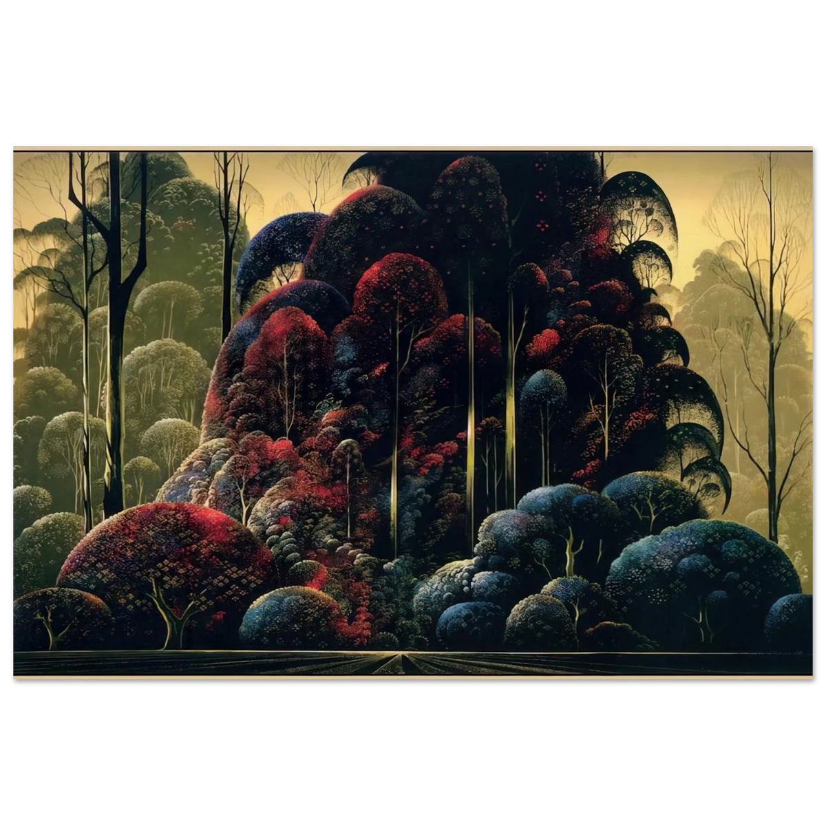 Wind Breaks Poster | Eyvind Earle Poster | Eyvind Earle Prints