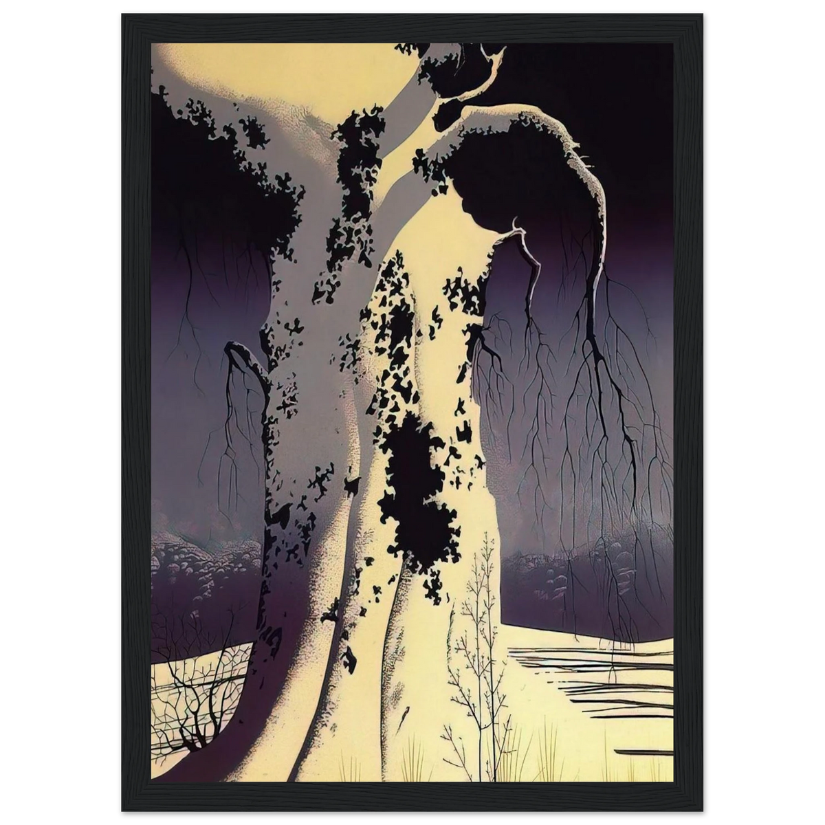 Black Oak Framed Poster | Eyvind Earle Framed Prints Wall Art | Eyvind Earle Prints