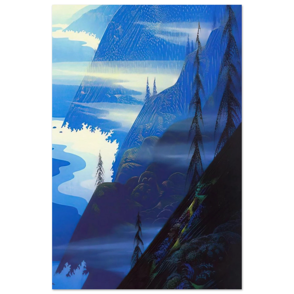 Stardust blue Poster | Eyvind Earle Poster | Eyvind Earle Prints