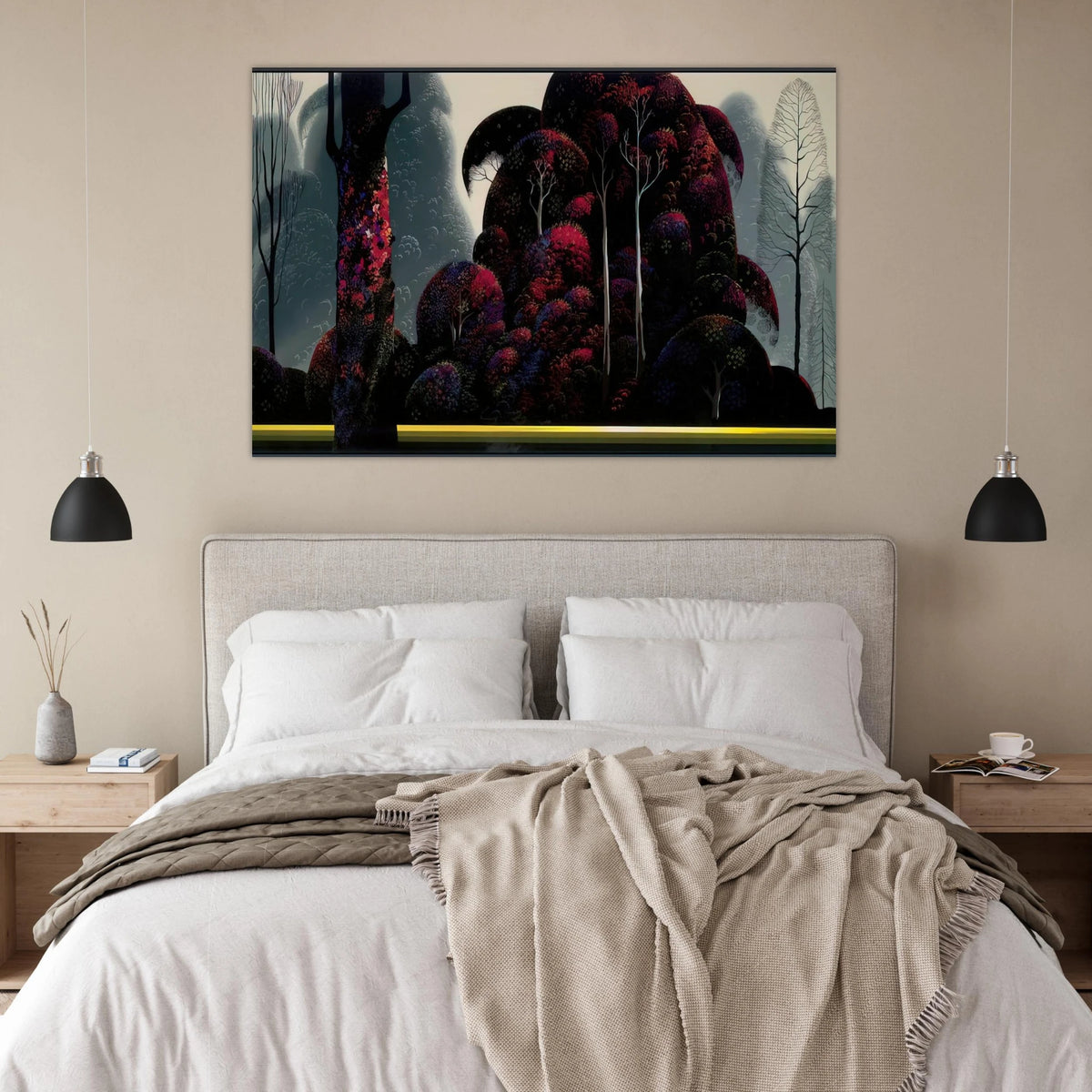 Crimson Eucalyptus Poster | Eyvind Earle Poster | Eyvind Earle Prints