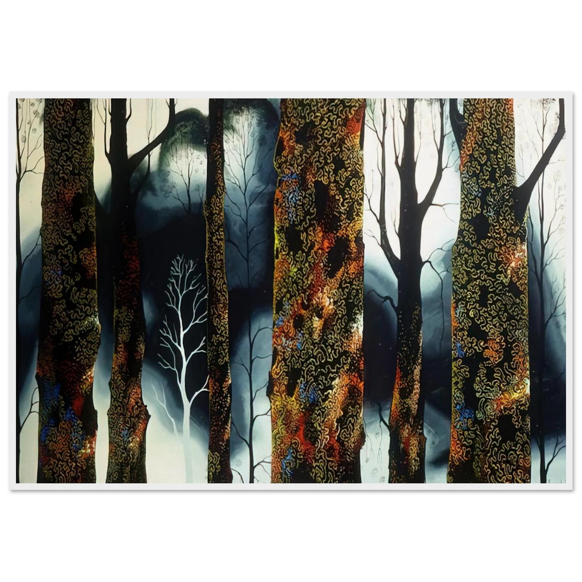 Jewel Trees Framed Poster | Eyvind Earle Framed Prints Wall Art | Eyvind Earle Prints