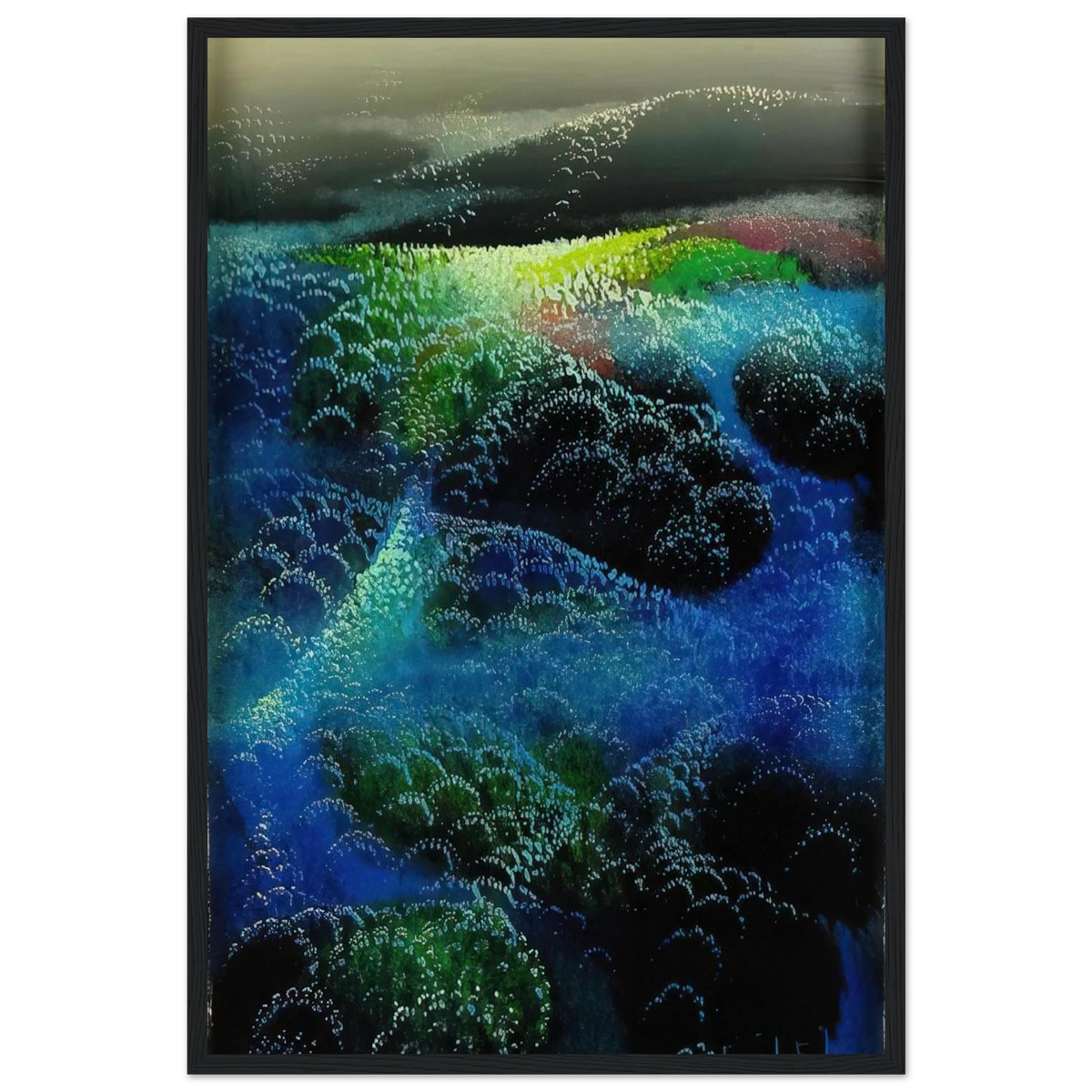 Fields Of Fog Framed Poster | Eyvind Earle Framed Prints Wall Art | Eyvind Earle Prints