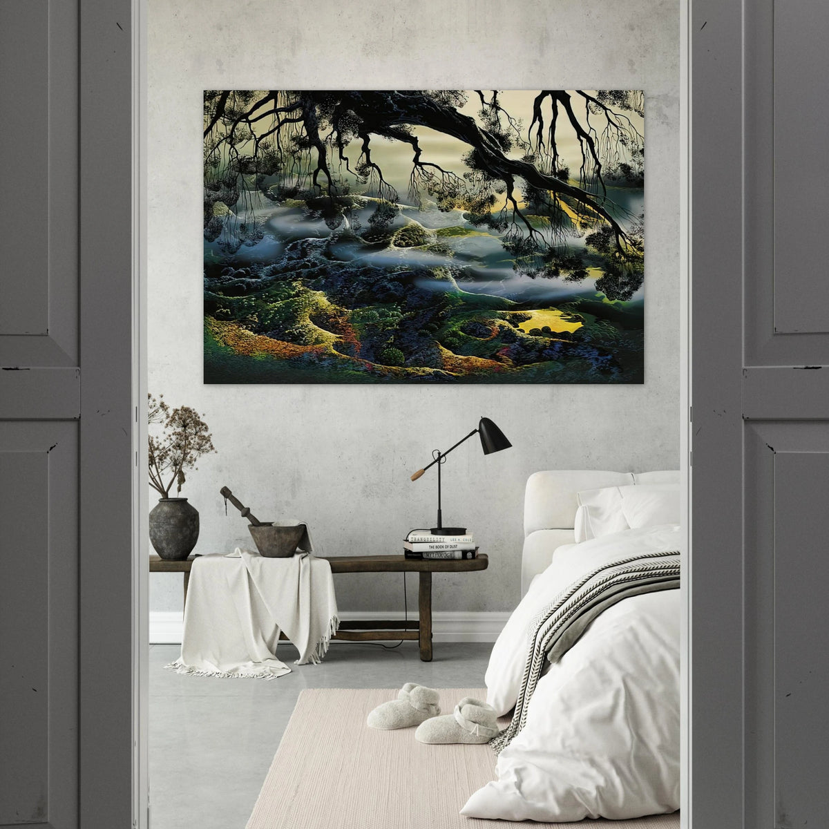 Fog Passes By Poster | Eyvind Earle Poster | Eyvind Earle Prints