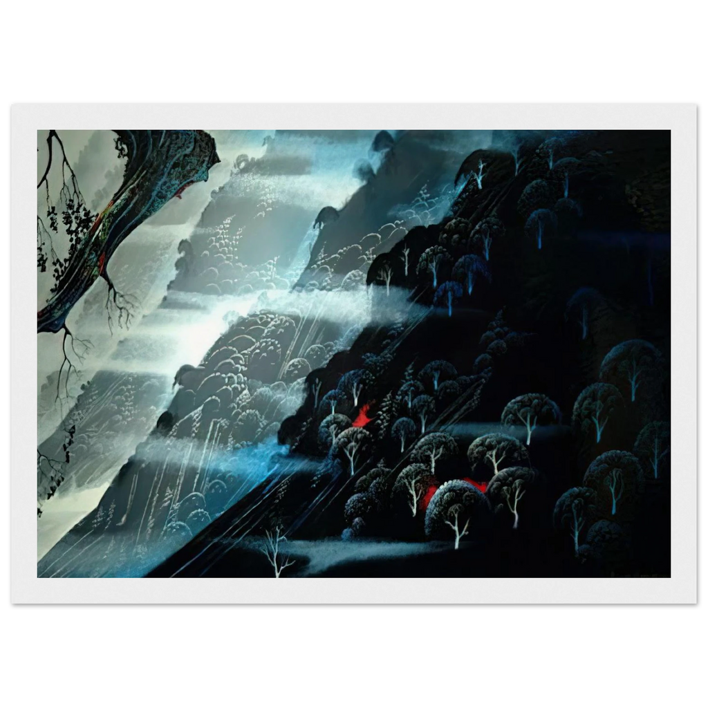 Coastline Fogl Framed Poster | Eyvind Earle Framed Prints Wall Art | Eyvind Earle Prints