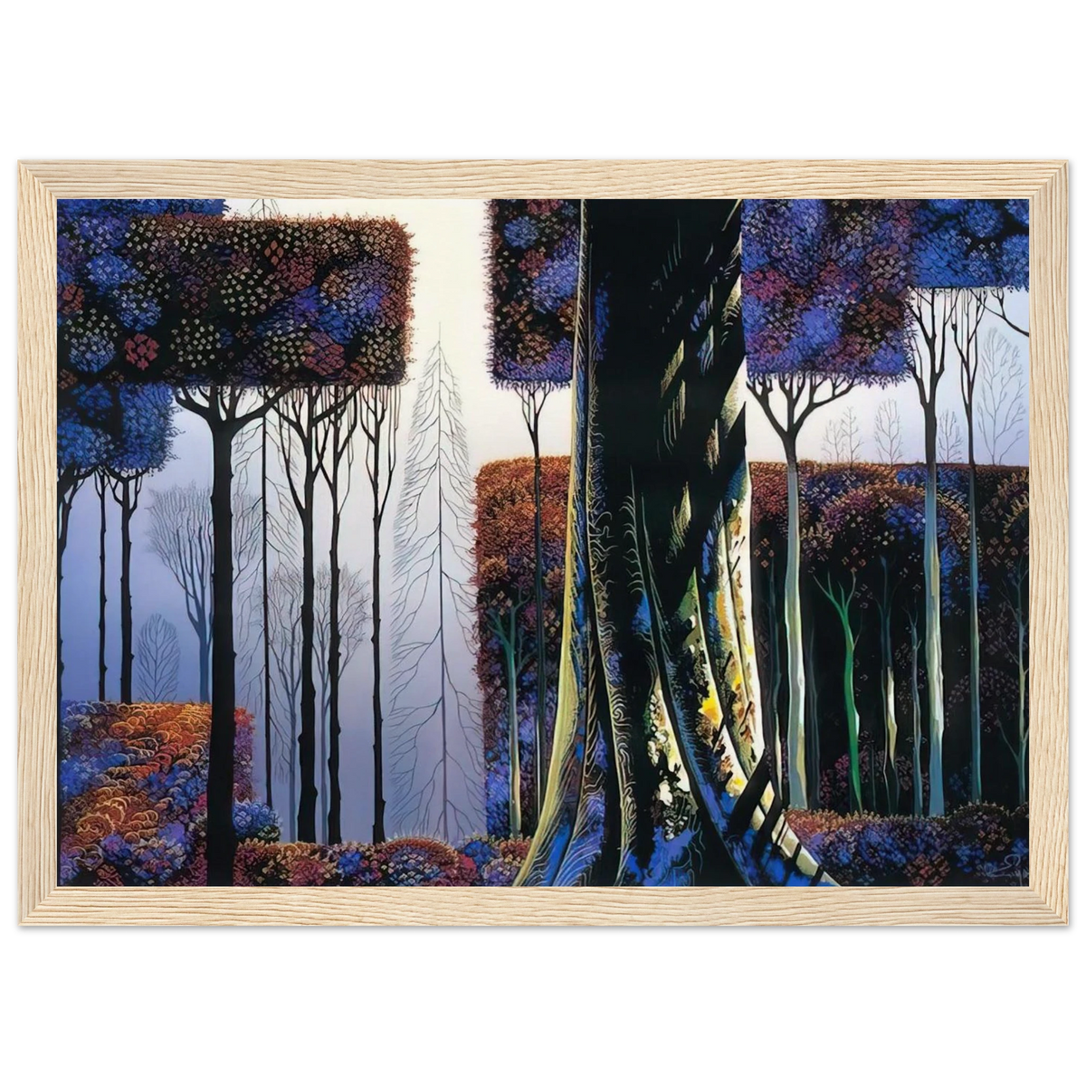 Ancient Forest Framed Poster | Eyvind Earle Framed Prints Wall Art | Eyvind Earle Prints