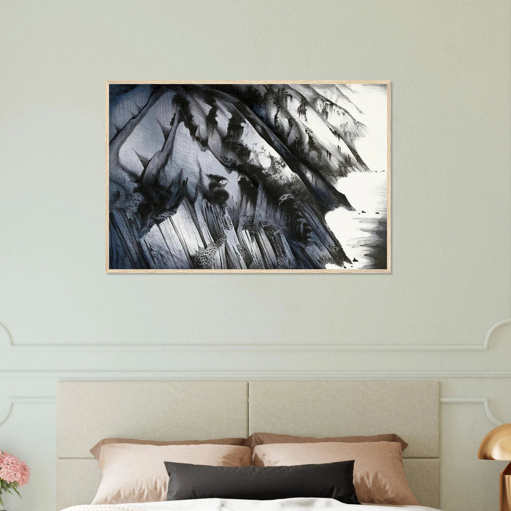 Cliffs of Darkness Framed Poster | Eyvind Earle Framed Prints Wall Art | Eyvind Earle Prints