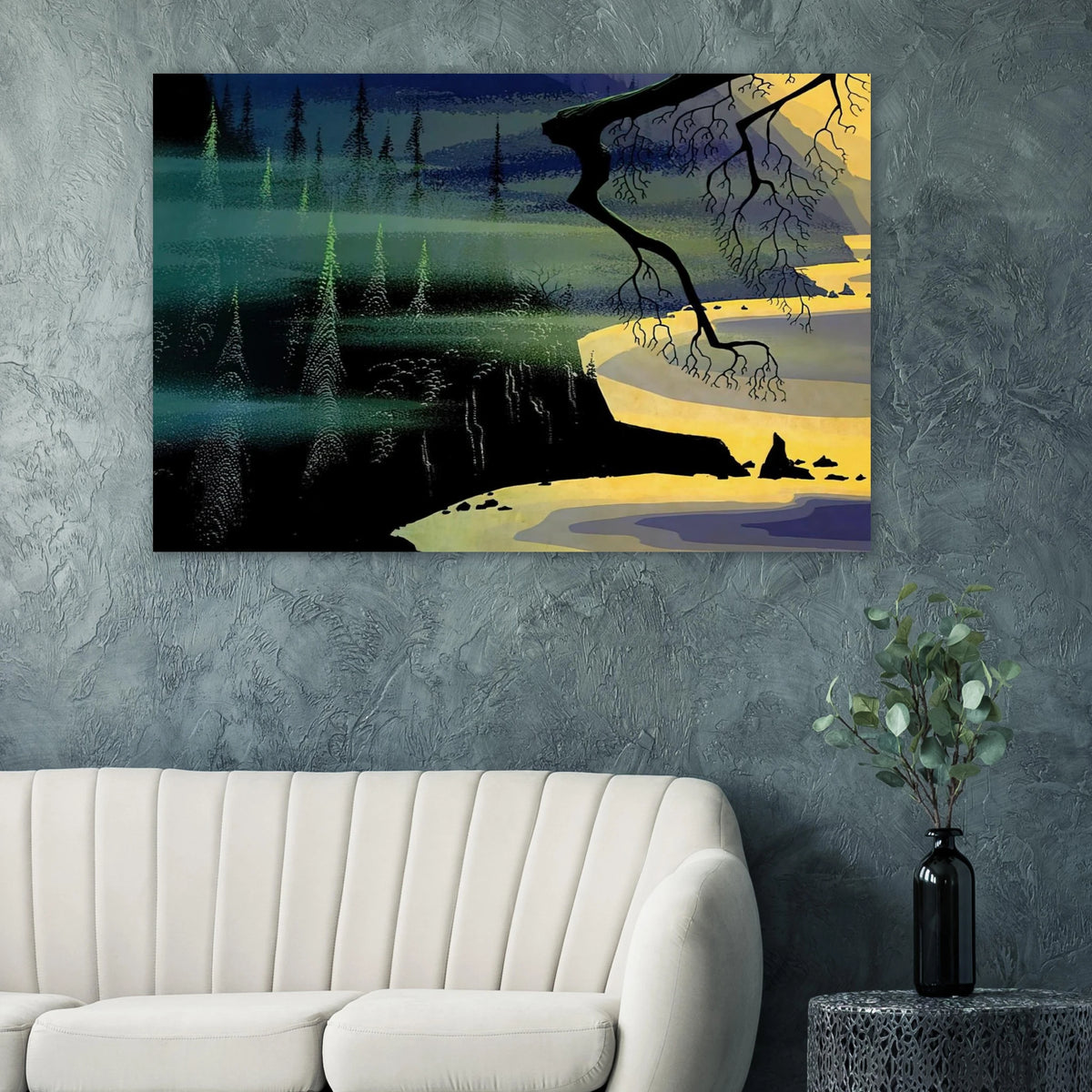 Blue Mist Poster | Eyvind Earle Poster | Eyvind Earle Prints