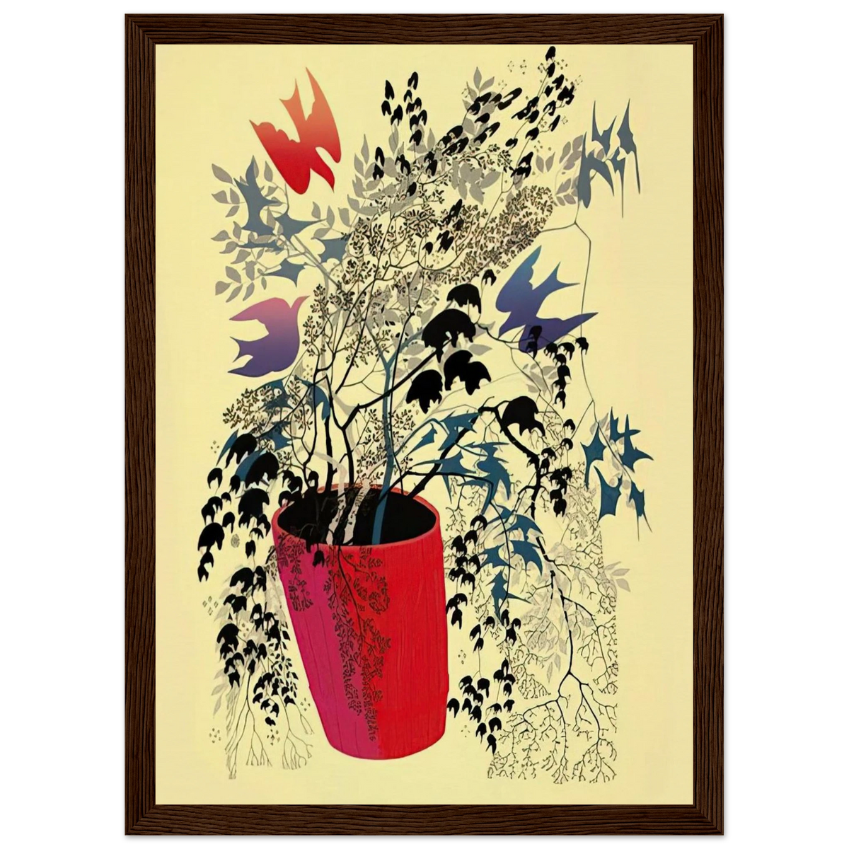 Red Barrell Framed Poster | Eyvind Earle Framed Prints Wall Art | Eyvind Earle Prints