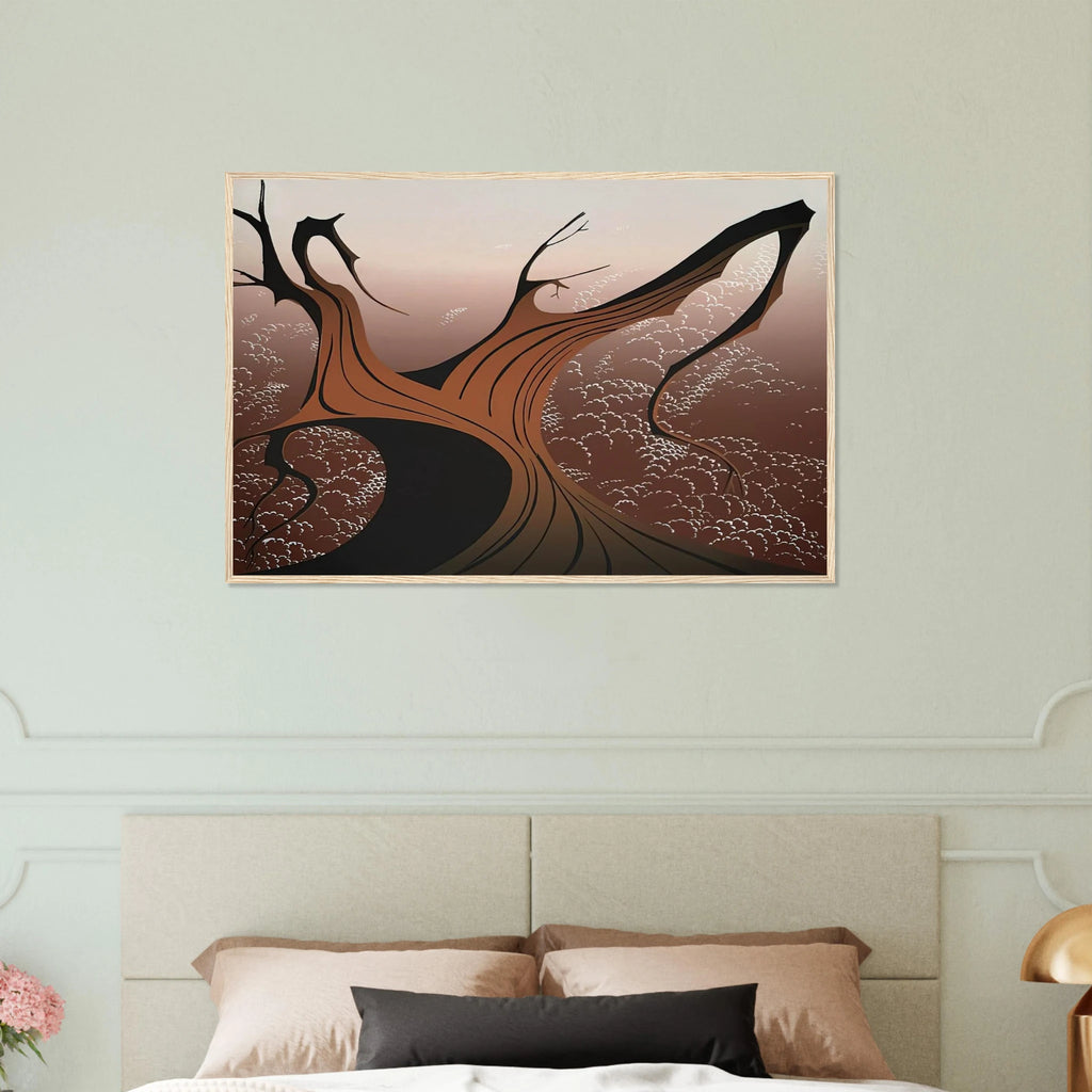 Brown Tree Framed Poster | Eyvind Earle Framed Prints Wall Art | Eyvind Earle Prints