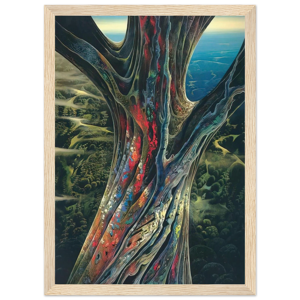 The Great Jewel Tree Framed Poster | Eyvind Earle Framed Prints Wall Art | Eyvind Earle Prints