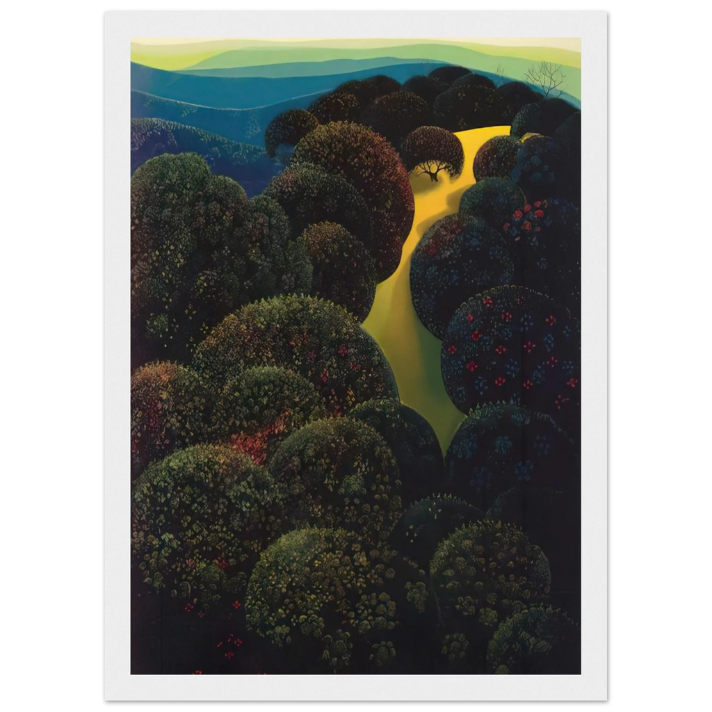 Hidden Pasture Framed Poster | Eyvind Earle Framed Prints Wall Art | Eyvind Earle Prints