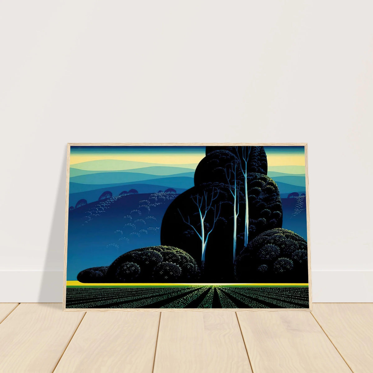 Even Tide Framed Poster | Eyvind Earle Framed Prints Wall Art | Eyvind Earle Prints