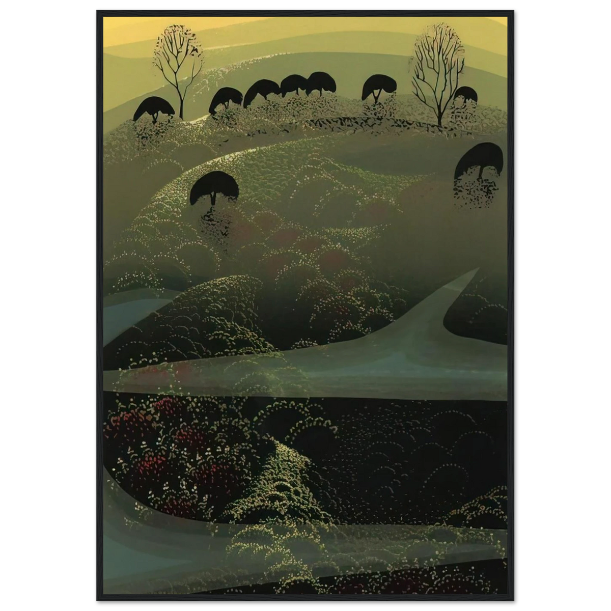 California Miniature Framed Poster | Eyvind Earle Framed Prints Wall Art | Eyvind Earle Prints
