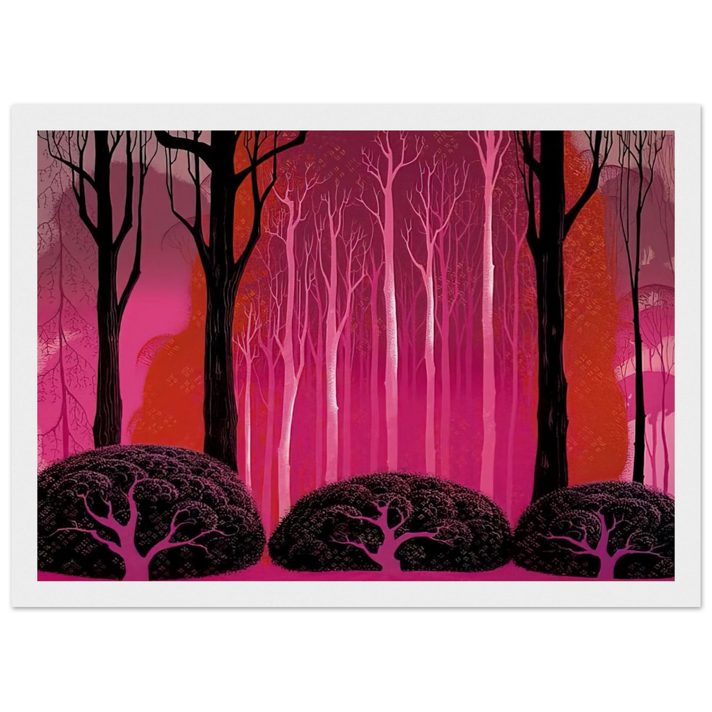 Crimson Glory Framed Poster | Eyvind Earle Framed Prints Wall Art | Eyvind Earle Prints