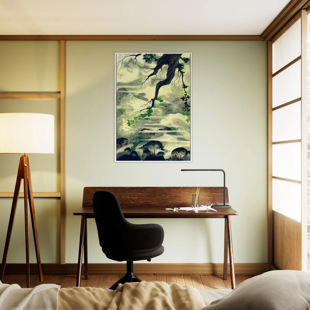 Fog Bound Framed Poster | Eyvind Earle Framed Prints Wall Art | Eyvind Earle Prints