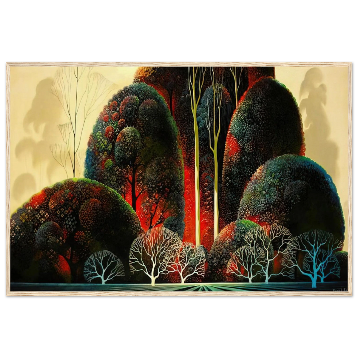 California Orchid Framed Poster | Eyvind Earle Framed Prints Wall Art | Eyvind Earle Prints