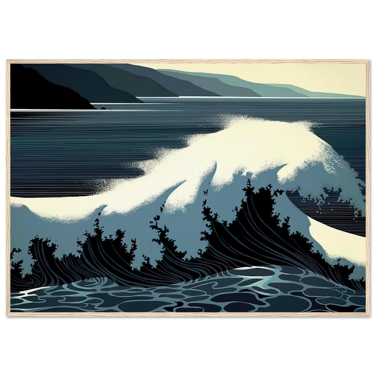A Sounding of Surf Framed Poster | Eyvind Earle Framed Prints Wall Art | Eyvind Earle Prints