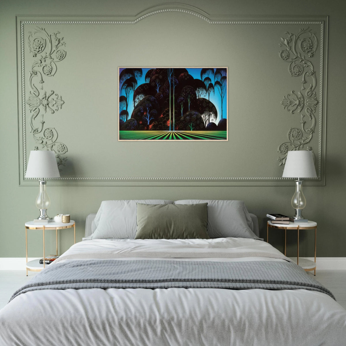 Forest Bouquet Framed Poster | Eyvind Earle Framed Prints Wall Art | Eyvind Earle Prints