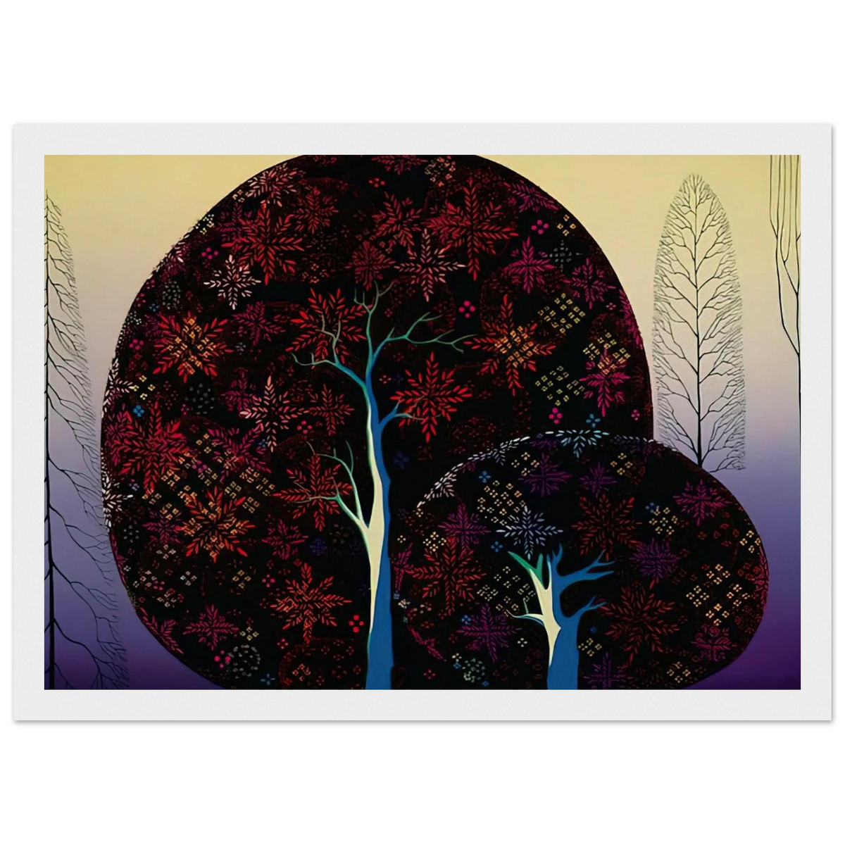 A Tree Poem Framed Poster | Eyvind Earle Framed Prints Wall Art | Eyvind Earle Prints