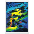 Fading Sunset Flame Framed Poster | Eyvind Earle Framed Prints Wall Art | Eyvind Earle Prints