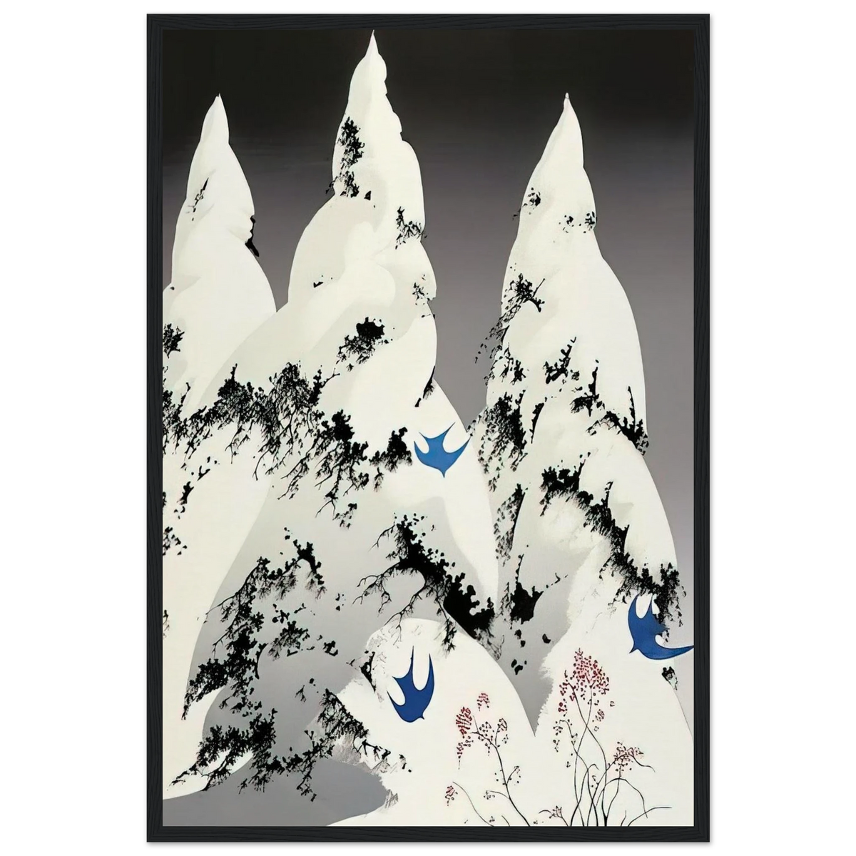 Winter Pine Framed Poster | Eyvind Earle Framed Prints Wall Art | Eyvind Earle Prints