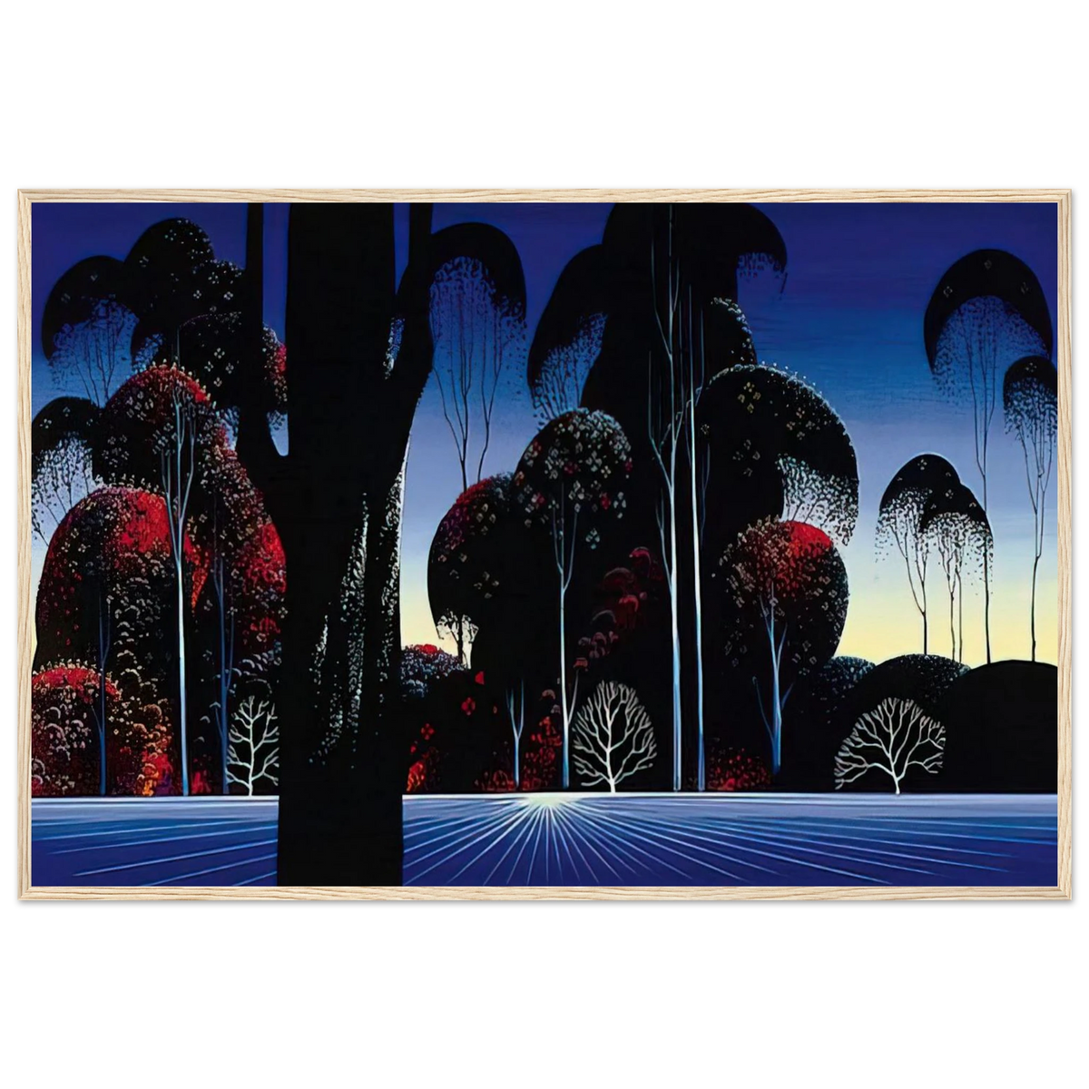 Dark Silence Framed Poster | Eyvind Earle Framed Prints Wall Art | Eyvind Earle Prints