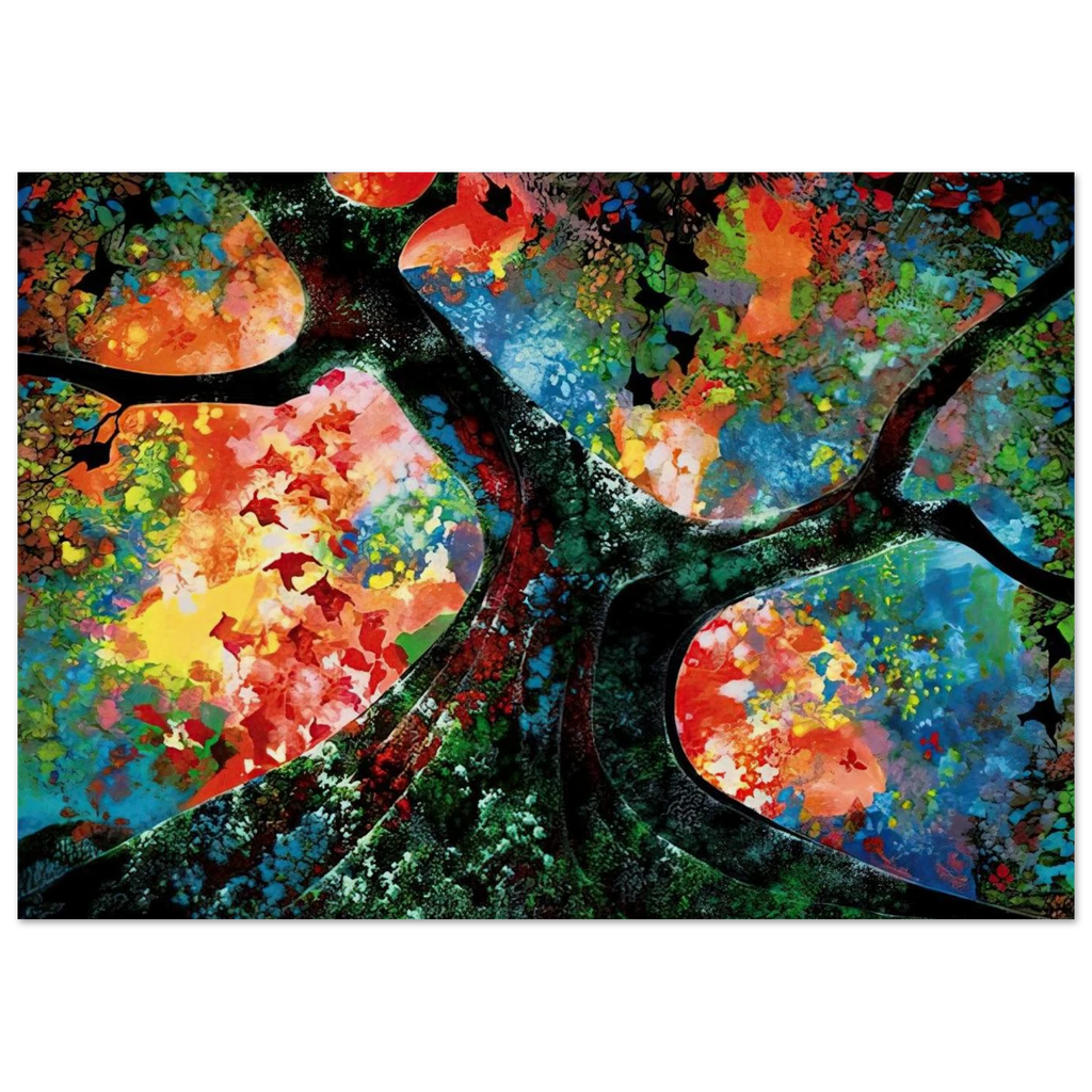 Waves of Golden Fire Poster | Eyvind Earle Poster | Eyvind Earle Prints