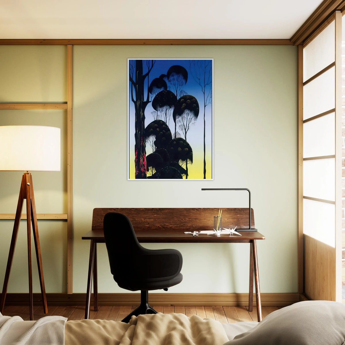 Sunrise Framed Poster | Eyvind Earle Framed Prints Wall Art | Eyvind Earle Prints
