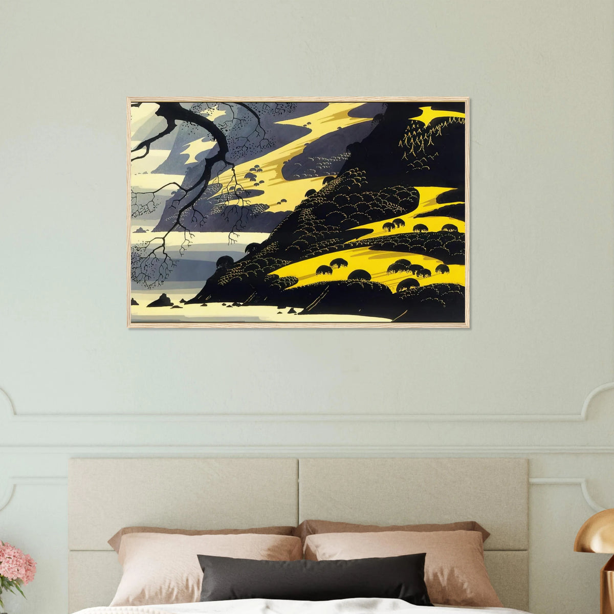 Coastal Fog Framed Poster | Eyvind Earle Framed Prints Wall Art | Eyvind Earle Prints