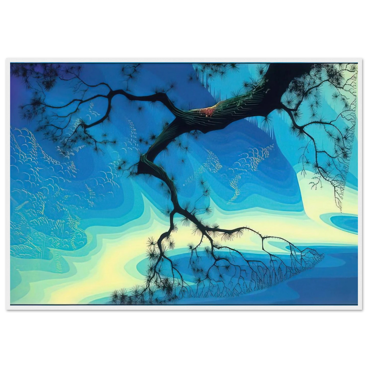 Ocean Mist Framed Poster | Eyvind Earle Framed Prints Wall Art | Eyvind Earle Prints