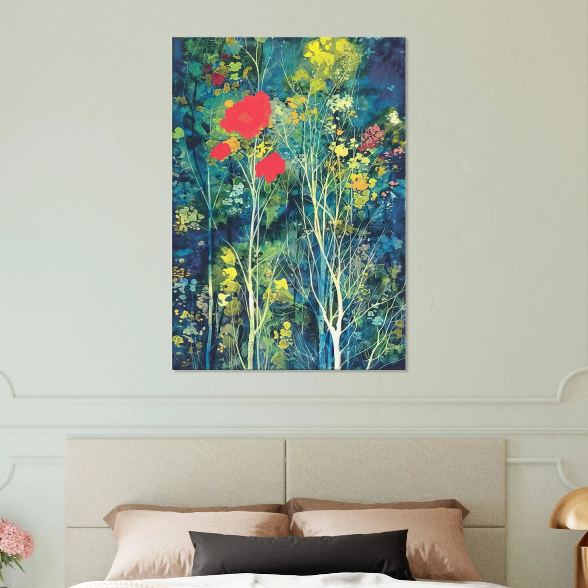 Poppies and Flowers Canvas | Eyvind Earle Canvas | Eyvind Earle Prints