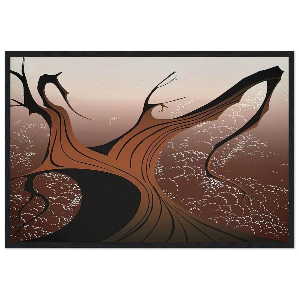 Brown Tree Framed Poster | Eyvind Earle Framed Prints Wall Art | Eyvind Earle Prints