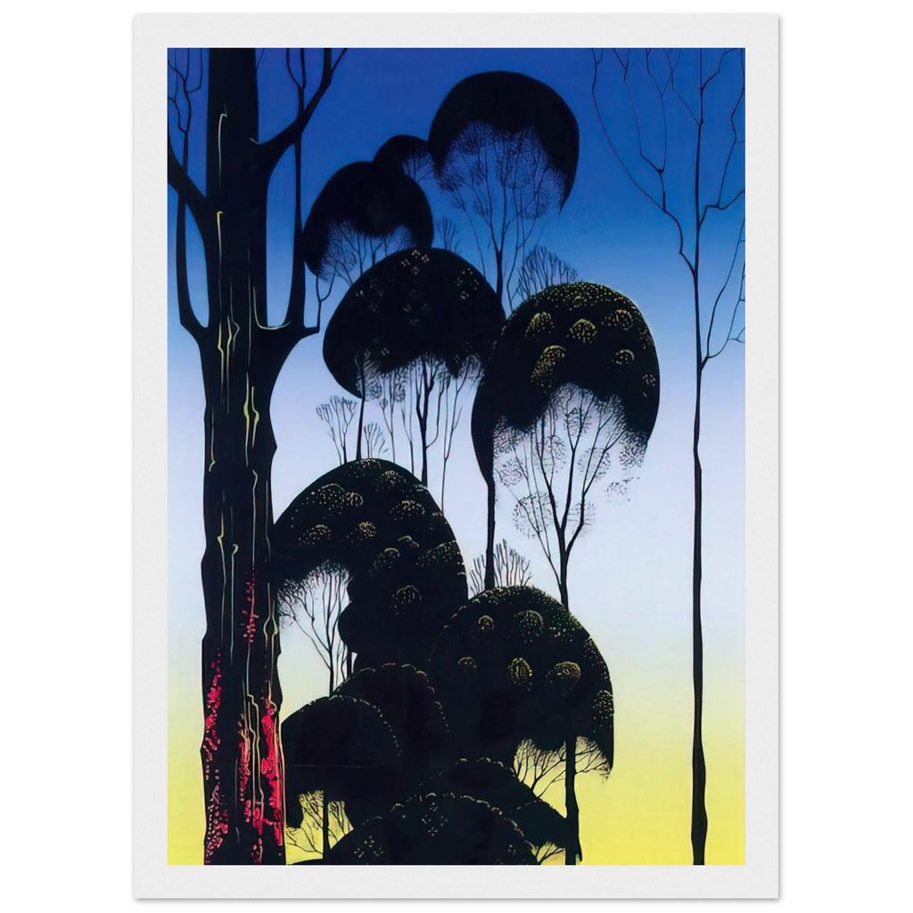 Sunrise Framed Poster | Eyvind Earle Framed Prints Wall Art | Eyvind Earle Prints