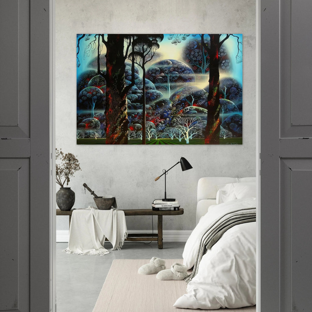 Mist in the Dark Woods Poster | Eyvind Earle Poster | Eyvind Earle Prints