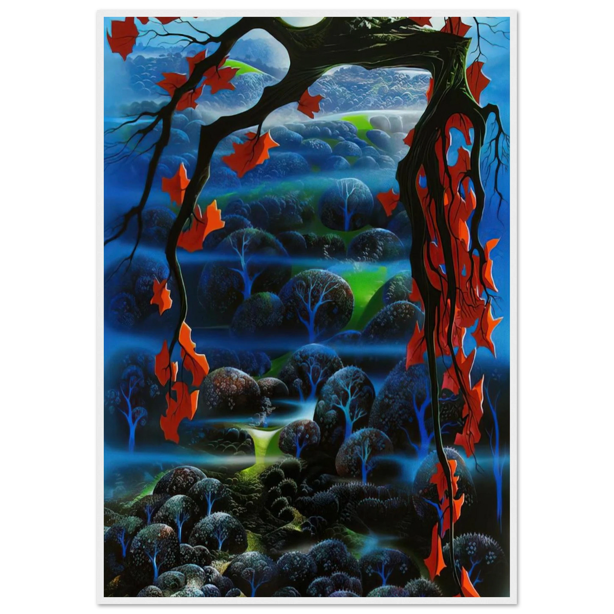 Valley of Dreams Framed Poster | Eyvind Earle Framed Prints Wall Art | Eyvind Earle Prints