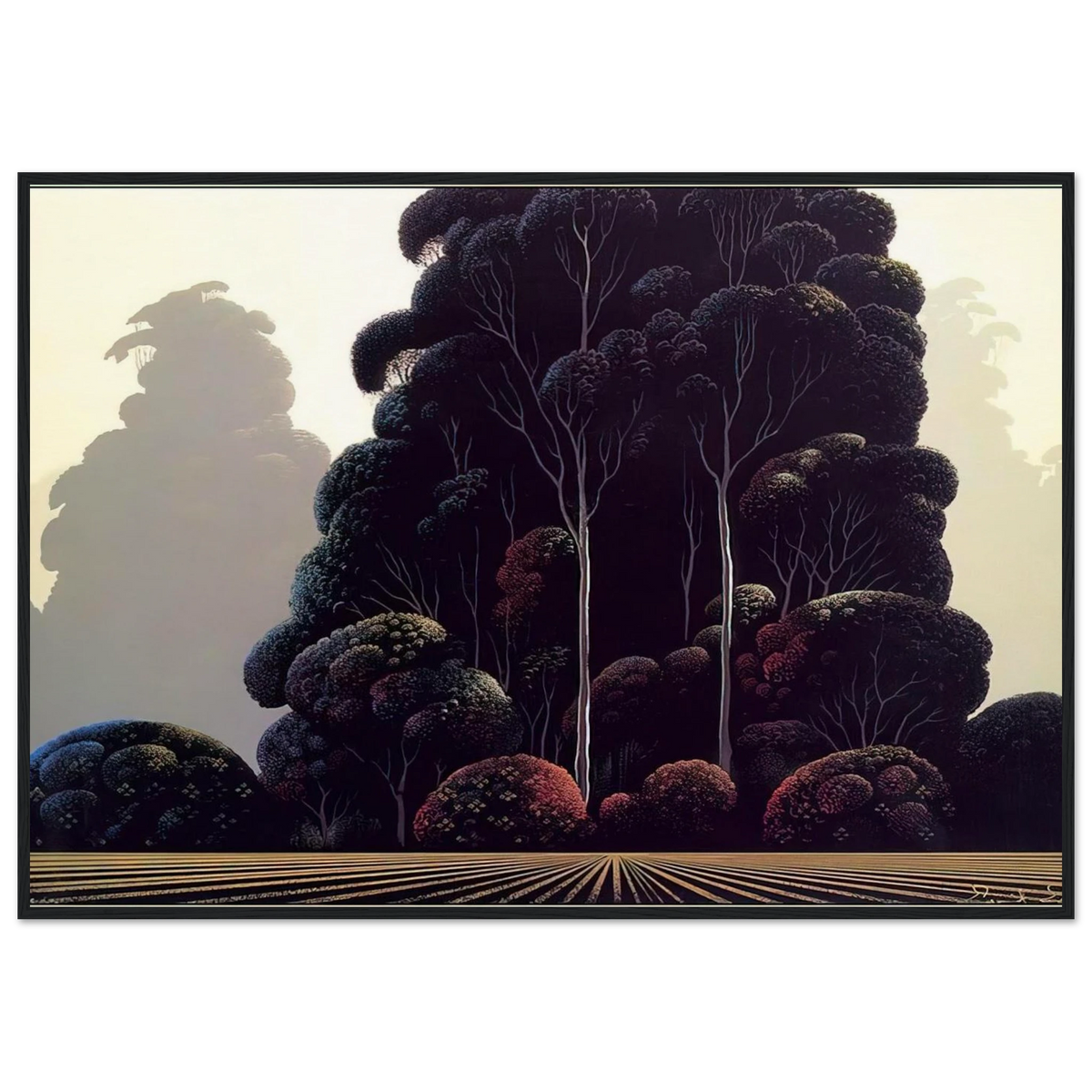 Autumn Framed Poster | Eyvind Earle Framed Prints Wall Art | Eyvind Earle Prints