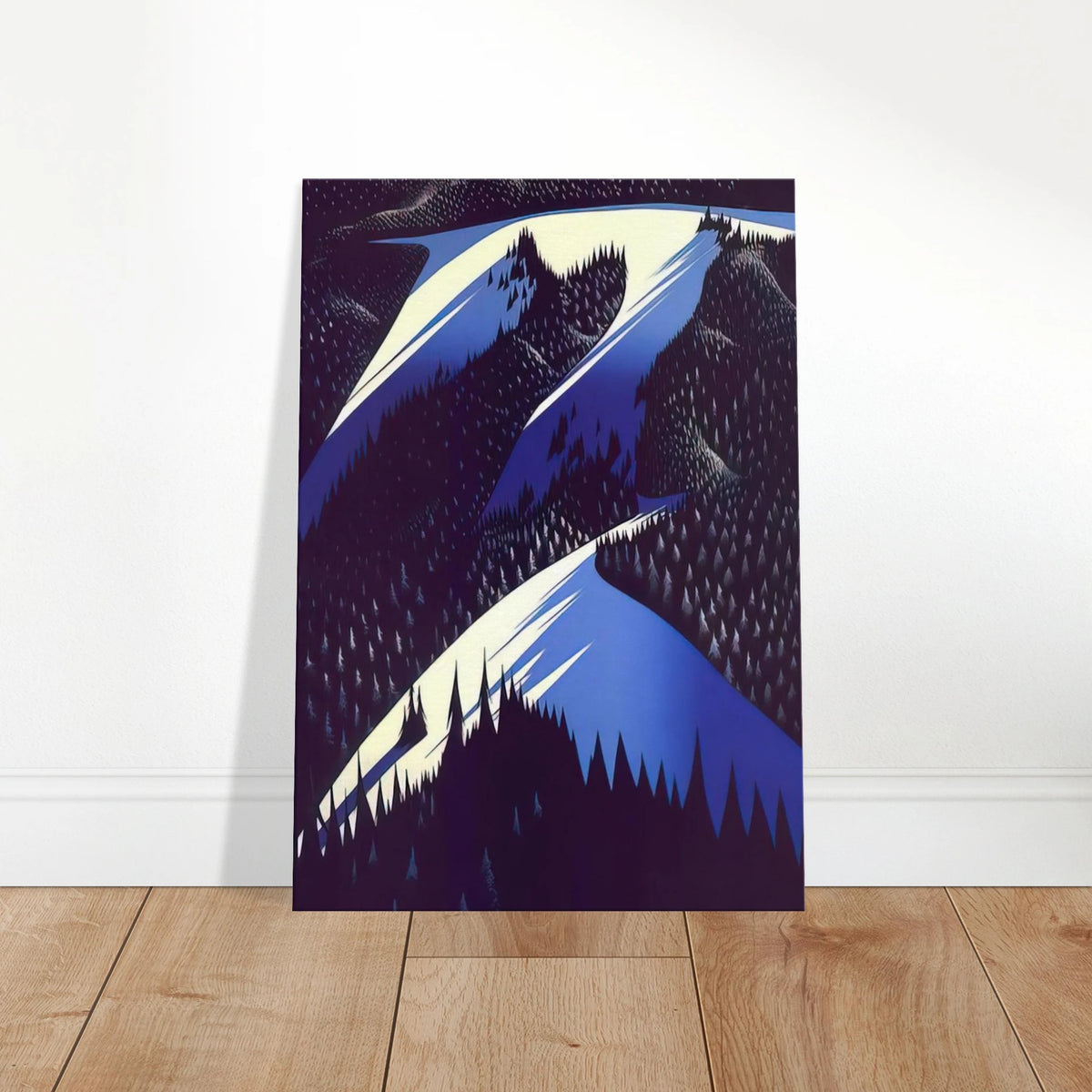 Black Evergreen Forest Canvas | Eyvind Earle Canvas | Eyvind Earle Prints