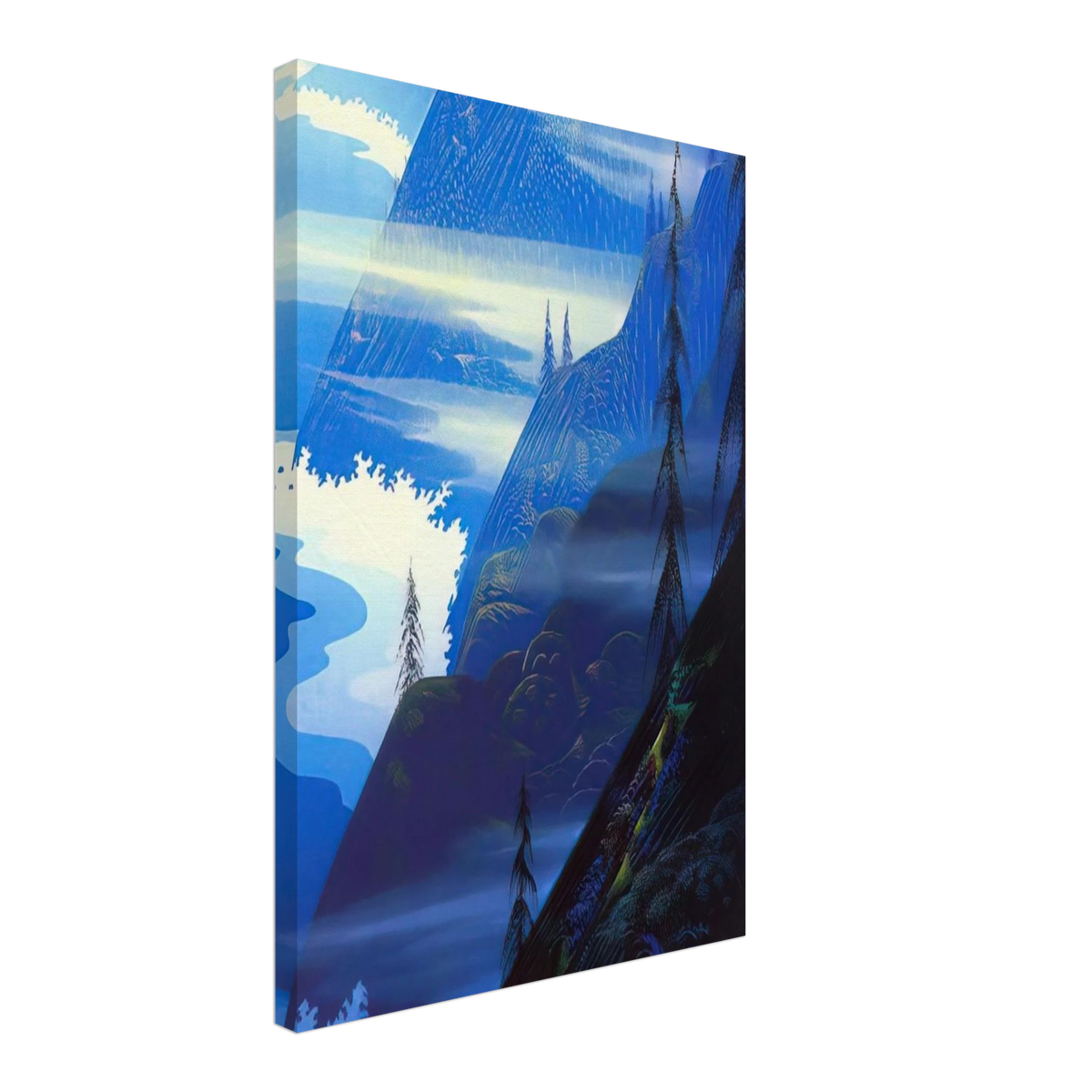 Stardust blue Canvas | Eyvind Earle Canvas | Eyvind Earle Prints