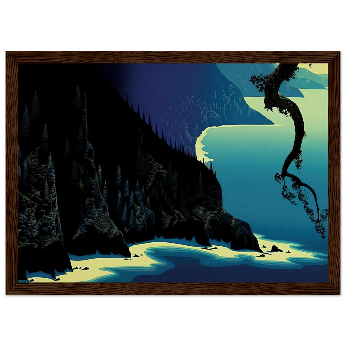 Big Sur Framed Poster | Eyvind Earle Framed Prints Wall Art | Eyvind Earle Prints