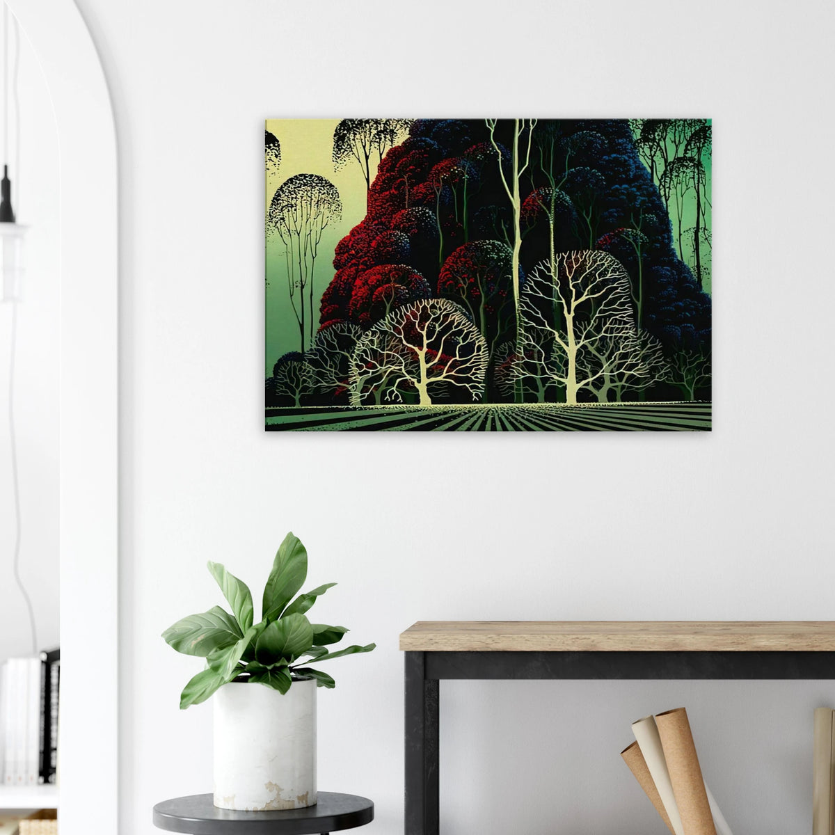 Eucalyptus Forest Canvas | Eyvind Earle Canvas | Eyvind Earle Prints