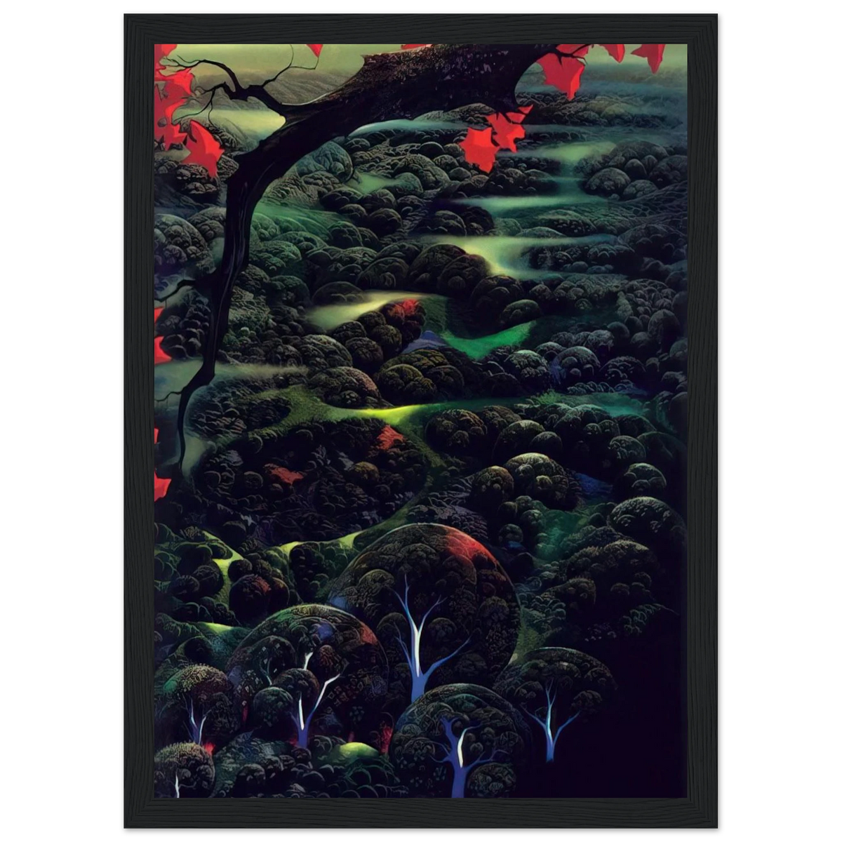 California Memories Framed Poster | Eyvind Earle Framed Prints Wall Art | Eyvind Earle Prints