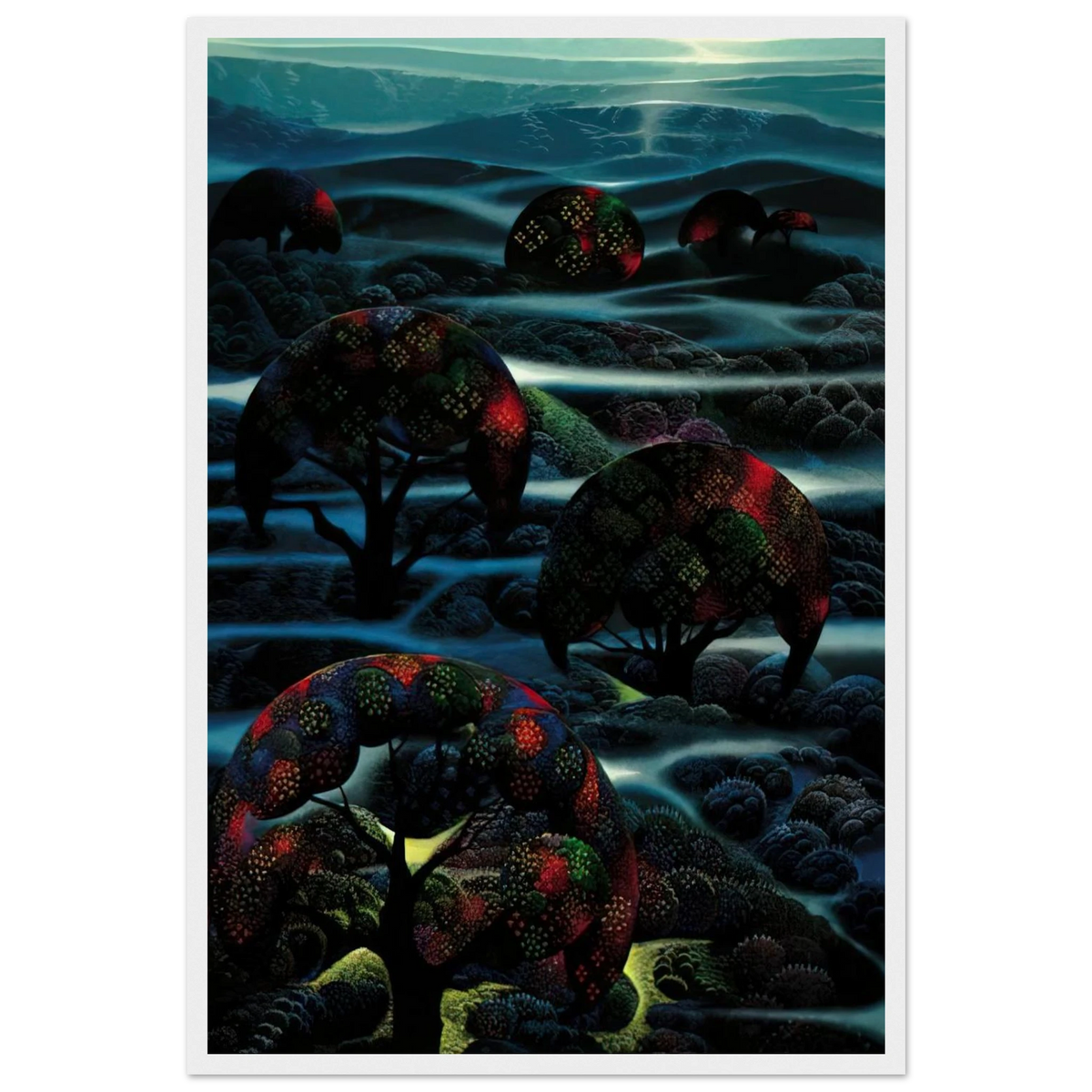Garden of Dreams Framed Poster | Eyvind Earle Framed Prints Wall Art | Eyvind Earle Prints