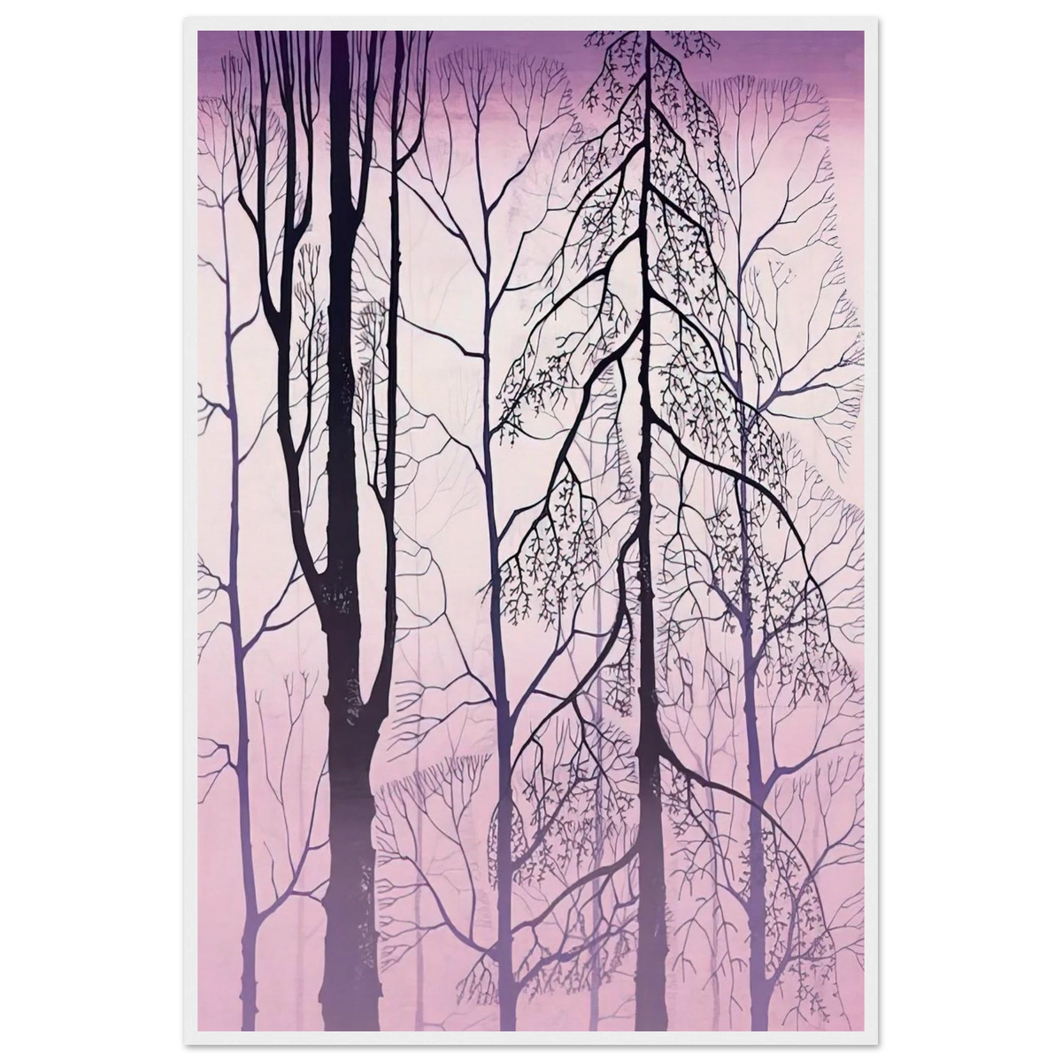 Winter woods Framed Poster | Eyvind Earle Framed Prints Wall Art | Eyvind Earle Prints
