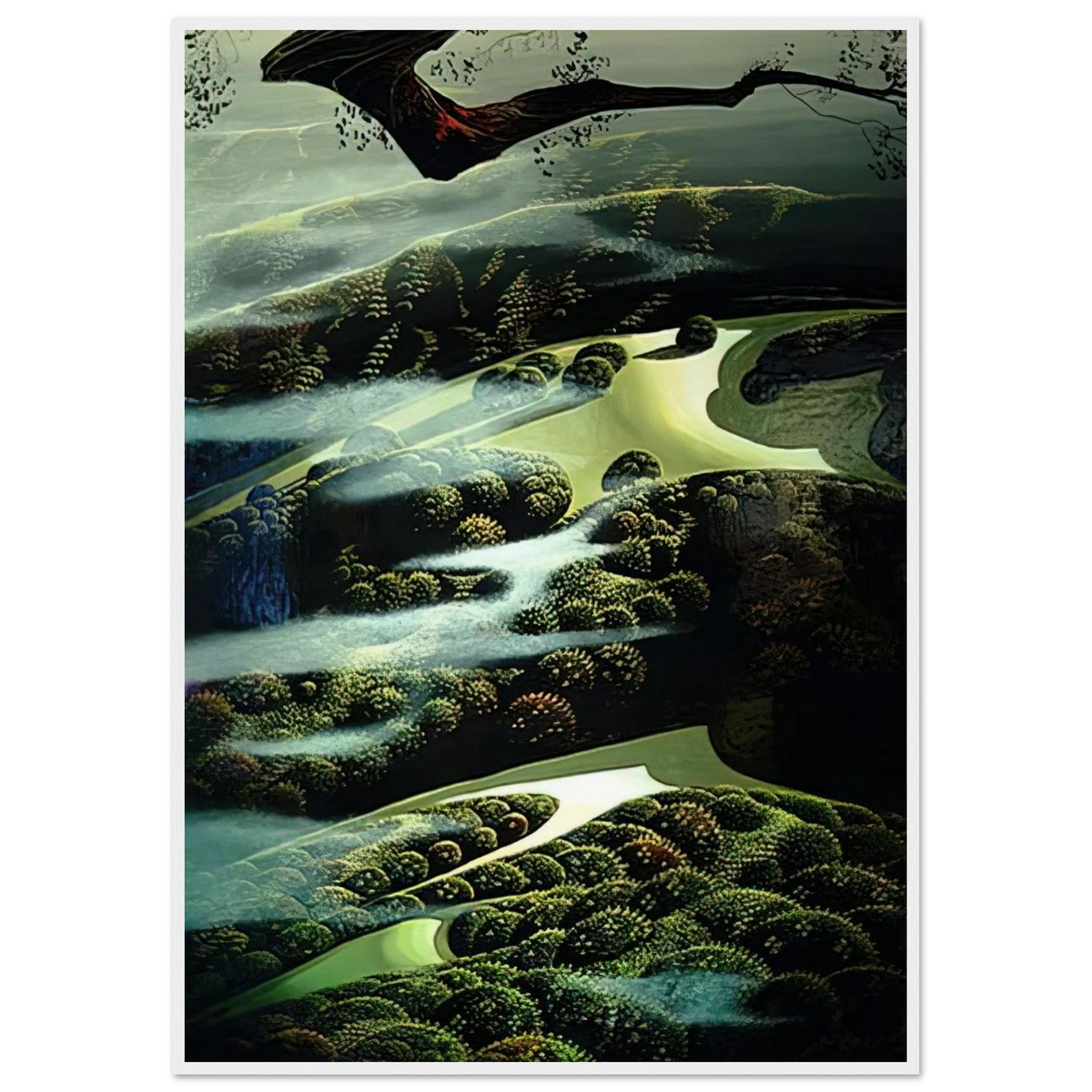 Carmel Valley Memory Framed Poster | Eyvind Earle Framed Prints Wall Art | Eyvind Earle Prints