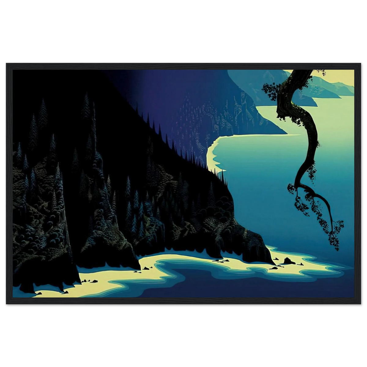 Big Sur Framed Poster | Eyvind Earle Framed Prints Wall Art | Eyvind Earle Prints