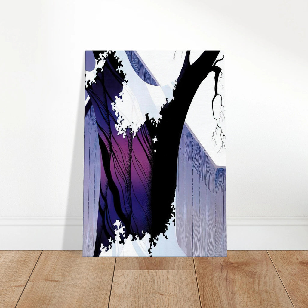 Violet Tree and Barn Canvas | Eyvind Earle Canvas | Eyvind Earle Prints